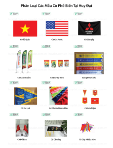 Phân loại các mẫu cờ phổ biến tại Huy Đạt